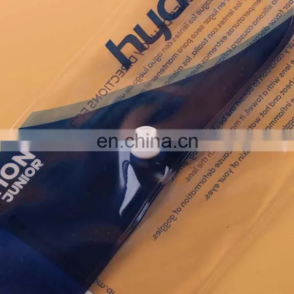 Custom Wholesale Clear Pvc Bag With Button High Quality Plastic Packaging Bag for Pen ,ruler photo-4