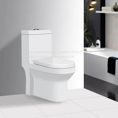 High Quality Ceramic Bathroom Cheap One Piece Closet Sanitary Ware Toilet photo-4