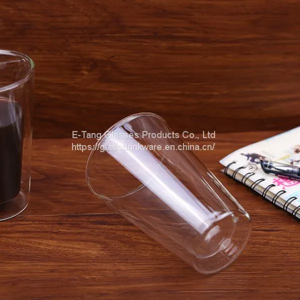 Heat Proof High Borosilicate Double Wall Glass Cup Tumbler Cups With Lid for Tea and Coffee Drinking photo-5