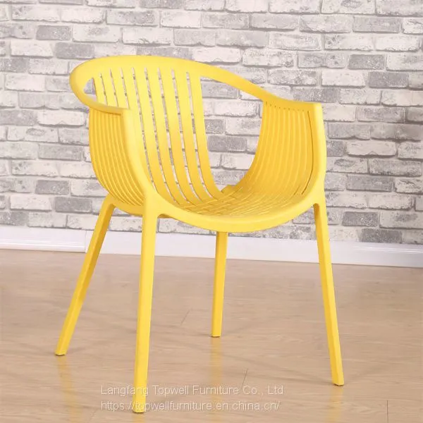 DC-6041 Topwell Modern Design Plastic Chair Dining Chair Round Back Chair photo-4
