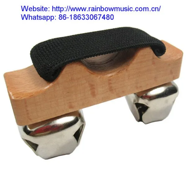 Wholesale & Retail Feet Tambourine Percussion Instruments Jingle Shaker Rhythm Instruments photo-5