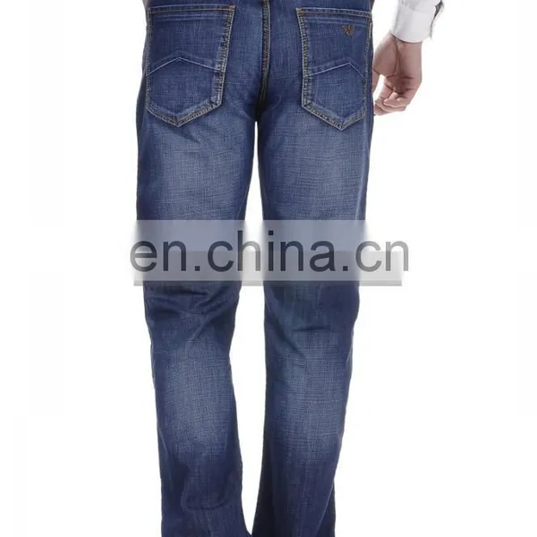 DiZNEW DARK WASHED BLUE 5 POCKET JEANS FOR MEN photo-5