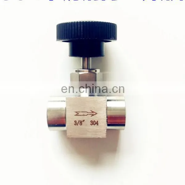 304 Stainless Steel Straight Through Female Thread Needle Valve photo-3