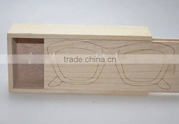 Solid Varnished Wooden Glasses Box,wooden Spectacle Case photo-3