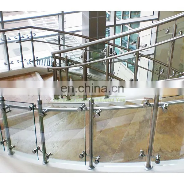 Foshan Factory Terrace Glass Balustrade Stainless Steel 304 316 Balcony Glass Railing Post Prices photo-3