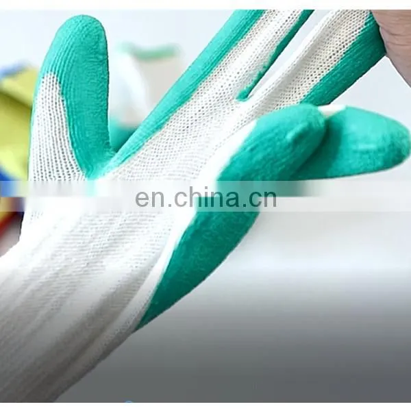 Abrasion Resistant Latex Gripper Knit Gloves For Household Work photo-4