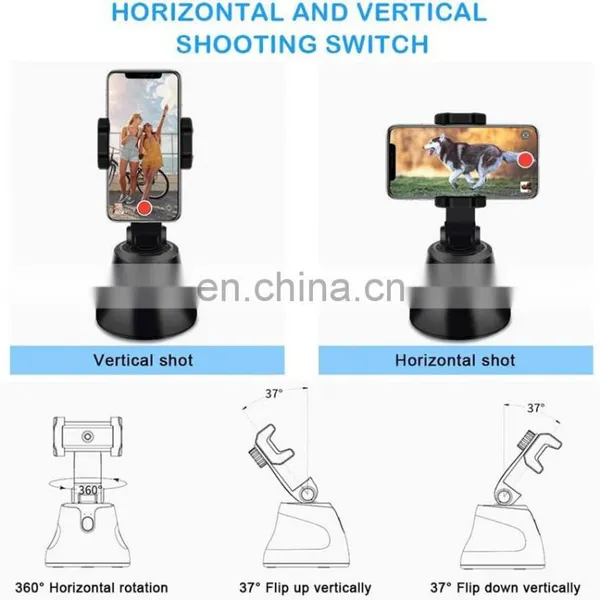 Phone Holder 360 Rotation Auto Face Object Tracking Shooting Photo Vlog Live Video Mobile Stand Tripod Smart Selfie Stick photo-4