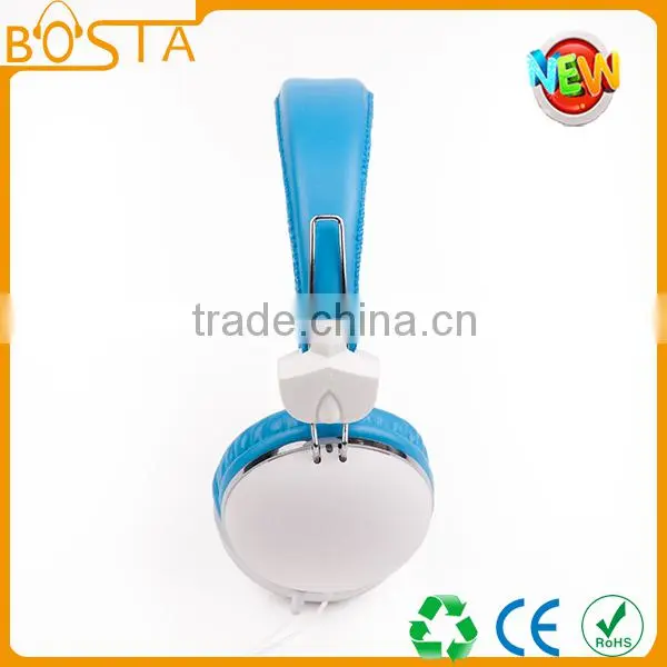 Cheap Stereo Wired 3.5mm Custom OEM 2016 Cushion Headphones With Leather photo-4