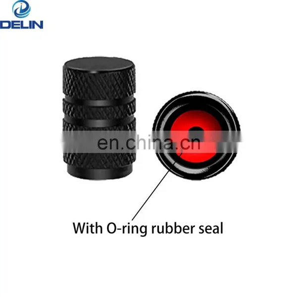 Schrader Valve Universal Colorful Car Auto Aluminum Alloy Anodize Knurled Wheel Tire Valve Caps Dust Covers photo-3
