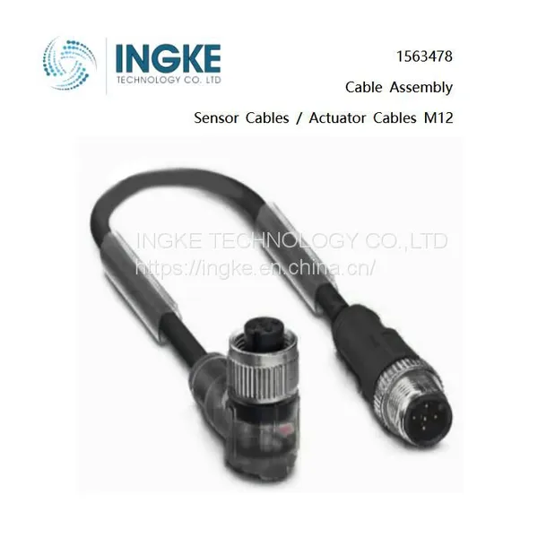 INGKE, 1563478, Кабели датчиков / кабели приводов M12, Узел кабелей