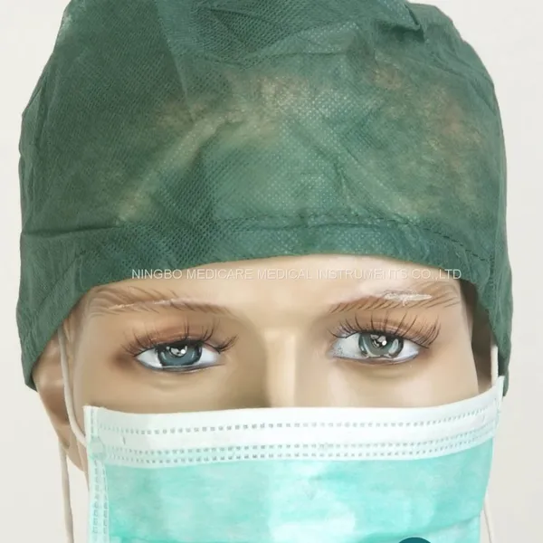 Non-woven SMS Doctor Cap Surgical Cap photo-2