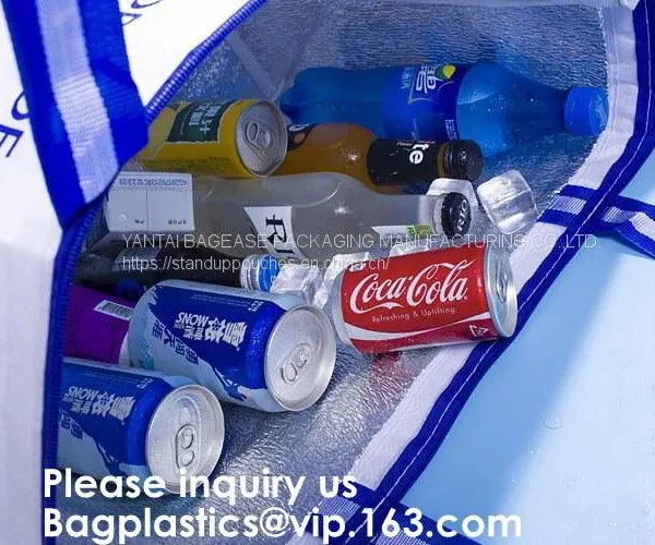Insulated Thermal Non Woven Aluminum Foil Cooler Bag For Frozen Food,Reusable Insulated Aluminum Foil Thermal Lunch Cool photo-3