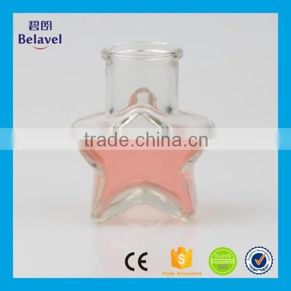 Xuzhou Factory Supply Five Star Shaped Cheap Clear Glass Bottle photo-3