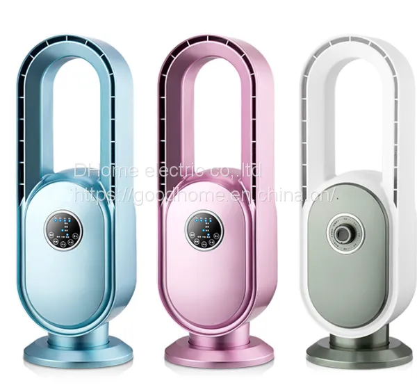 Bladeless Fan Home Safety Bladeless Fan Floor Fan Desktop Remote Control Head Shaking Fan Electric Wind（Wechat:13510231336） photo-2