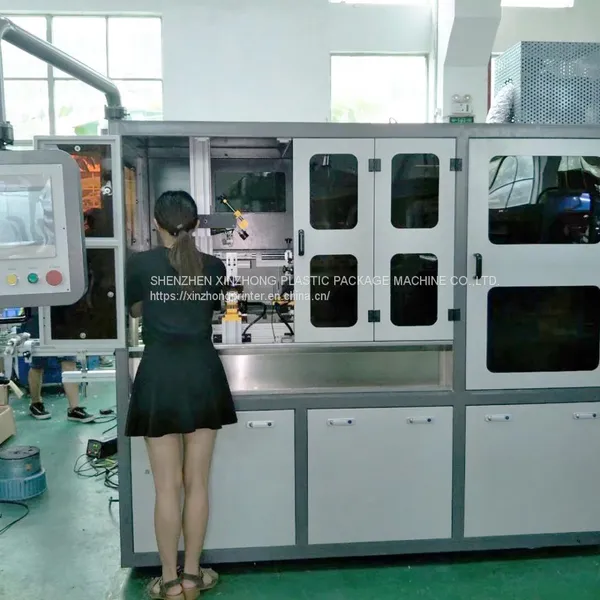 Automatic CNC102 Visual Glass Jar Tubes Perfume Bottle Printing Package Machine LED UV Multiple Bottle Silk Screen Printer photo-4