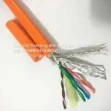 Underwater Robot Cable Orange Kevlar Tensile 4 Pairs of 8-core Shielded Sea Water Network Cable Underwater Monitoring Network Cable photo-3