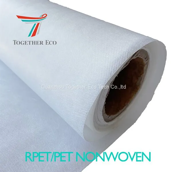 Heat-Resistant Pet Nonwoven Fabric 100 Polyester Spunbond Non Woven Fabric Rolls For Wall Paper photo-3