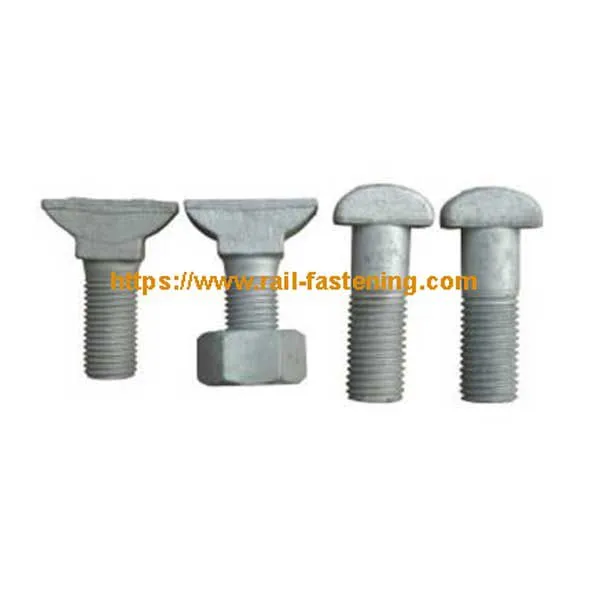 Zinc Plated Insert Bolt with Nut and Washer for Railway