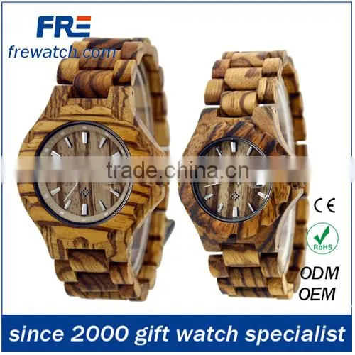 Italy Quality Natural Wood Wrist Watch With Stainless Buckle Natural Color Wooden Watch photo-5