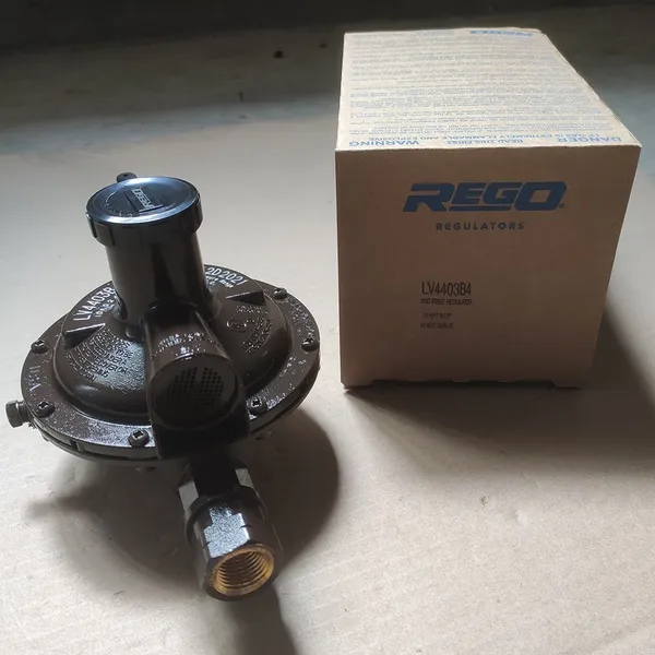 REGO LV4403B4 LPG Low Pressure Second Stage Regulator Gas Burner Pressure Reducing Valve for Multiple Cylinder Installations photo-3