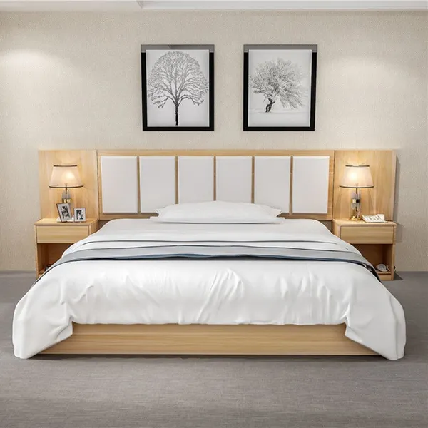 Modern Light Luxury Leather Bedroom Soft Bed Suitable For High-end Villa Hotel Double Beds photo-2