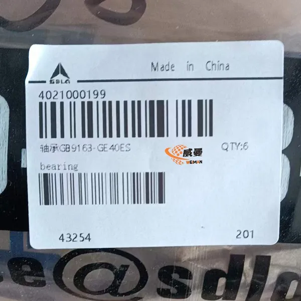 SDLG Original Bearing 4021000199 GB9163-GE40ES for LG Wheel Loader With Good Price photo-2