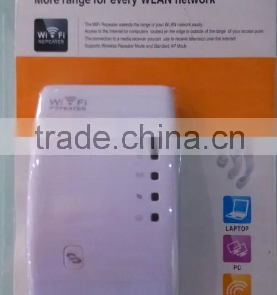 UK 300Mbps Wireless-N 802.11 AP WPS Wifi Repeater Range Extender Router Booster Amplifier photo-2