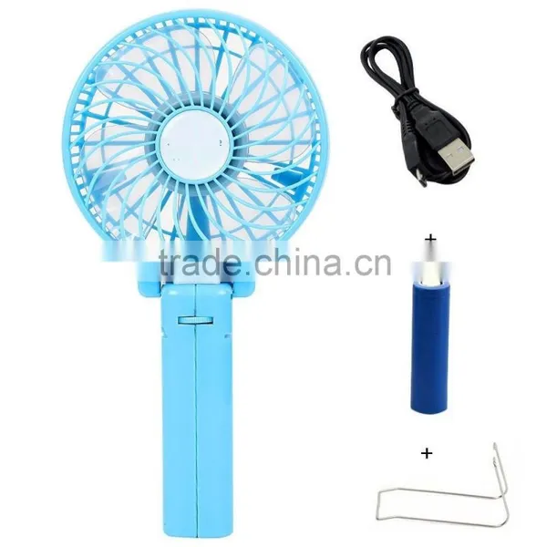 USB Mini Fan Portable Electric Fans Portable Rechargeable Desktop Fan Cooling Operated Fan With Battery photo-3