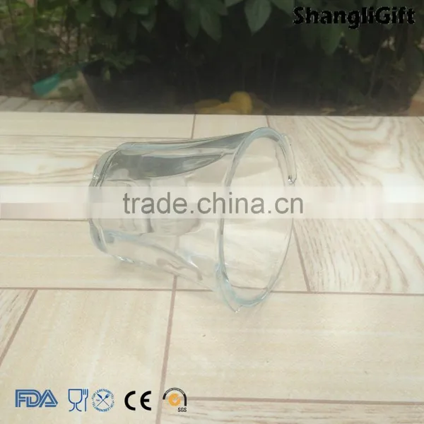 Pressed 300ml Glass Lamp Shade Clear Glass Shade photo-3