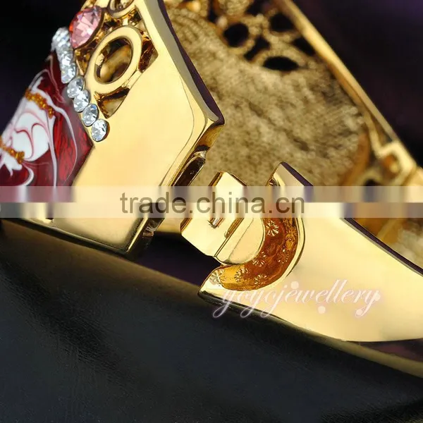 Jewelry Rhinestone Fashion Fake Gold Hot Selling Sex Bangle photo-5