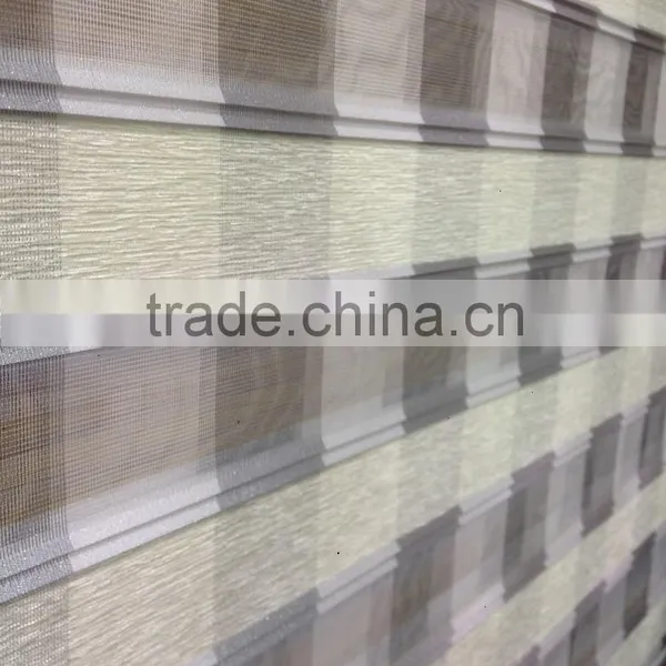 Blackout Feature and Window Location Chenille Zebra Blinds Fabric photo-2