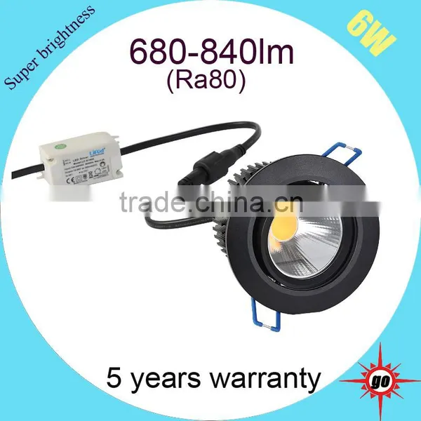 Led Lightings 3inch Ra80 Dimmable 6w Cob Downlight,for Commercial Indoor Architecture photo-2