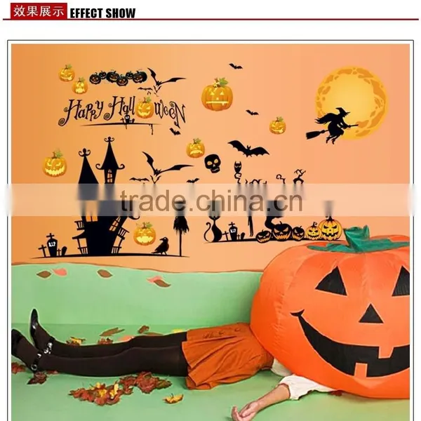 ALFOREVER PVC Halloween Big Size Sticker,pvc Halloween Decals photo-3
