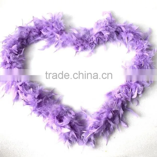 Purple Feather Boa Wholesale , Turkey Feather Boa for Carnival Decoration