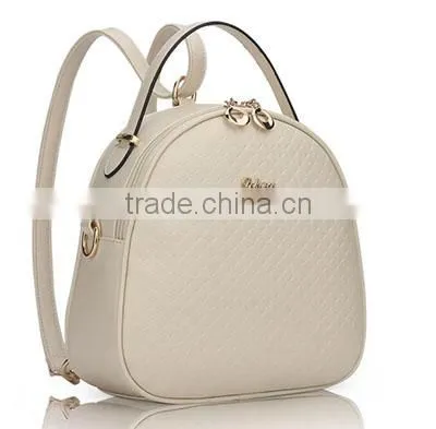 Chain Pattern Fashion Handbag New Leisure Girls PU Shoulder Backpack Bag photo-6
