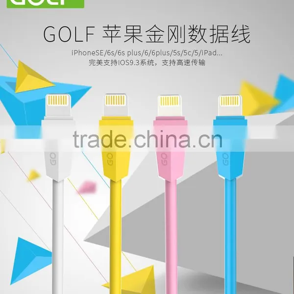 GOLF Original Diamond Series1.5A 1M Quick Charge And Data Cable For Iphone 6 photo-4