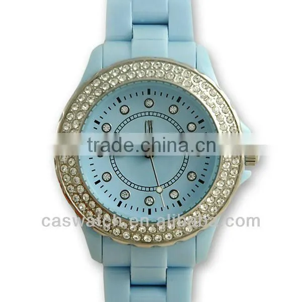 2013 Fashion PVC Case and Band Watch, Plastic Ladies Watch photo-2