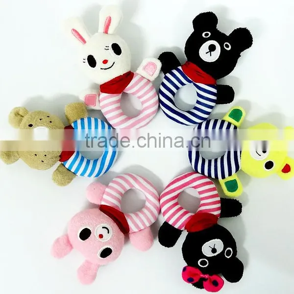 Soft Plush Animal Baby Rattle Noise Maker Squeaky Toy photo-3