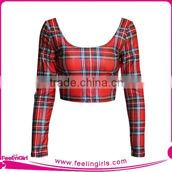 New Arrival NO MOQ Long Sleeve Crop Top for Womens photo-6