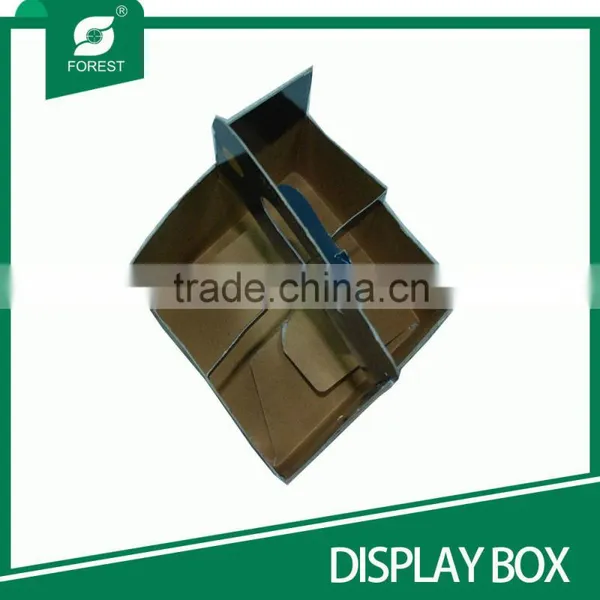 CUSTOM BRAND BEVERAGE DISPLAY BOX KRAFT PAPER MATERIAL 4 BOTTLES BEER CARRIERS WITH HANDLE photo-6