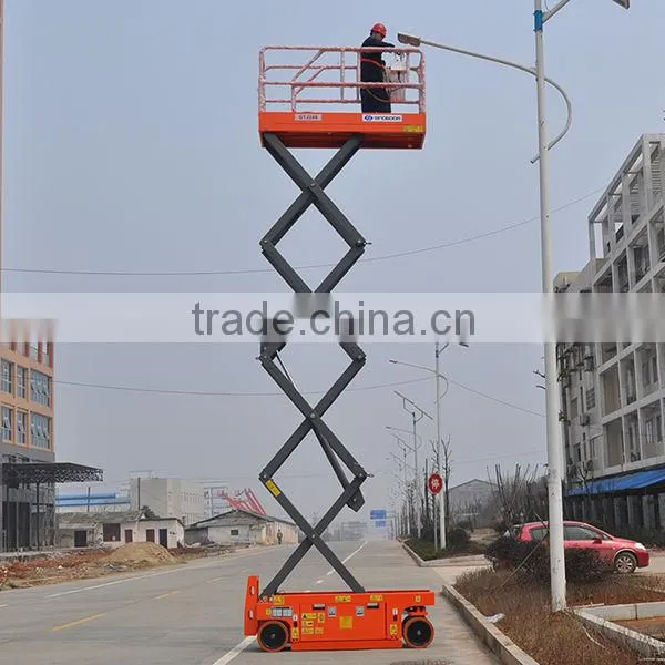 8M Mobile Hydraulic Scissor Lift,self-propelled Rough Terrain Scissor Lift,aluminum Hydraulic Scissor Lift for Sale photo-5
