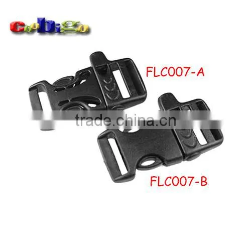 Black Emergency Survival Whistle Buckles For Paracord Bracelets #FLC007-A/B photo-2