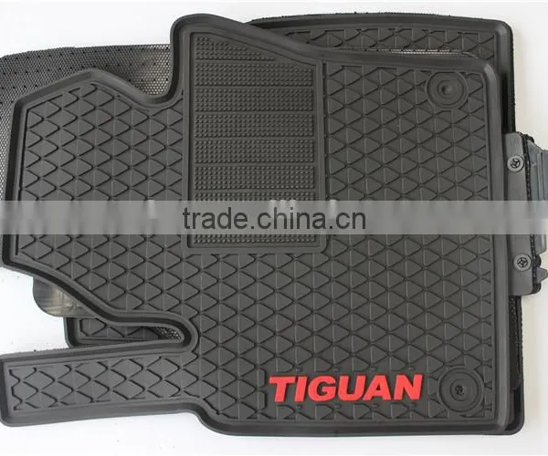 Car Floor Mats for All Weather Rubber 5pc Set Tactical Fit Black for VW TIGUAN photo-2