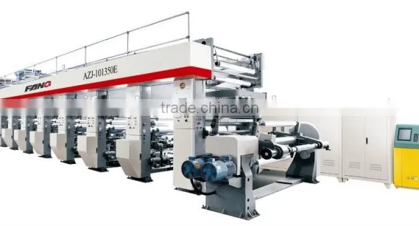 Rotogravure Press (seven Vector Motor)for Bopp/pet/pvc/paper/alu Foil