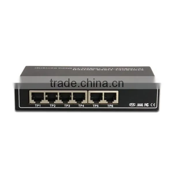 China Manufacturer Fast Ethernet 2 Fiber 6 Rj45 Fiber Optical Ethernet Switch photo-3