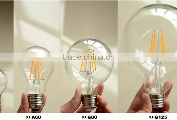 CE ROHS ERP 8W 800lm Led Bulb Filament E27 Led Filament Dimmable photo-6