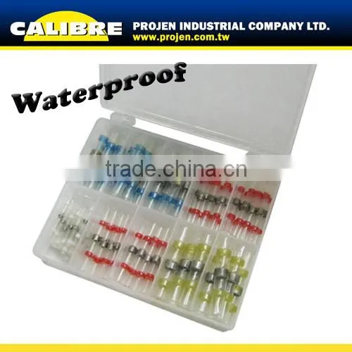 CALIBRE 90PC Solder Sleeve Wire Splices Assorted Heat Shrink Tube Set