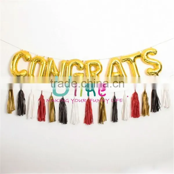 Golden Foil Balloons Letter Shaped Foil Balloons Inflatable Letter Foil Balloons photo-4
