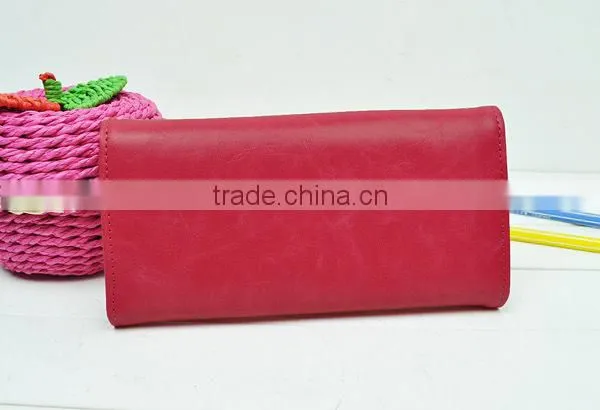 China Supplier Custom Leather Elegance Wallets for Young Lady photo-2