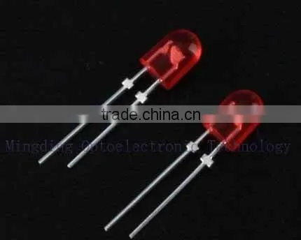 5mm red led diodes, diffused